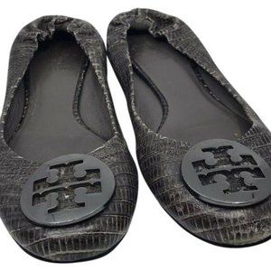 TORY BURCH Pewter Ballerina Flats size 6